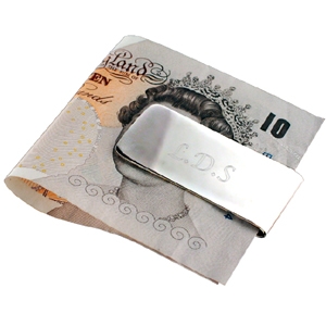 personalised Silver Money Clip
