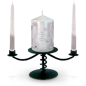 Silver Wedding Unity Candles
