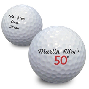 Personalised Small Birthday Numbers Golf Ball