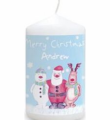 Personalised Snow Scene Candle
