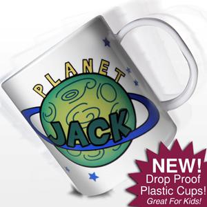 Personalised Space Plastic Cup