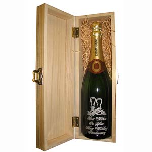 personalised Special Anniversary Champagne Silver