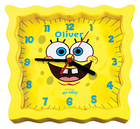 Personalised SpongeBob SquarePants Clock