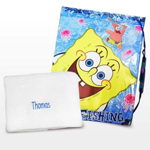 Personalised SpongeBob Swim Bag and Personalised