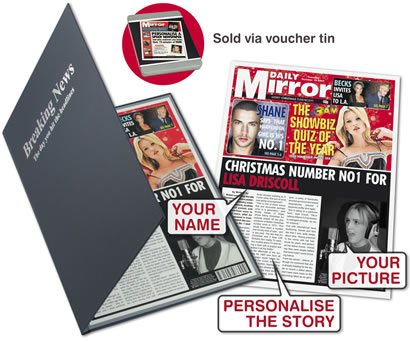 Personalised Spoof Newspaper