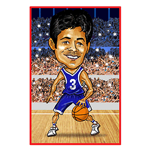 personalised Sports Caricature - Basketball