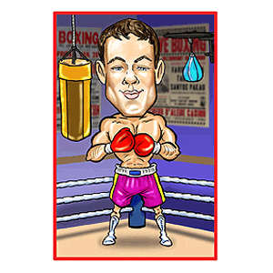 personalised Sports Caricature - Boxing