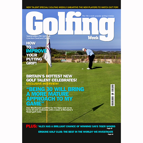 personalised Sports Magazine Cover Golf