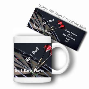 personalised Sports Mug (No.1 Darts Player)