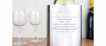 Personalised Stainless Steel Wine Cooler