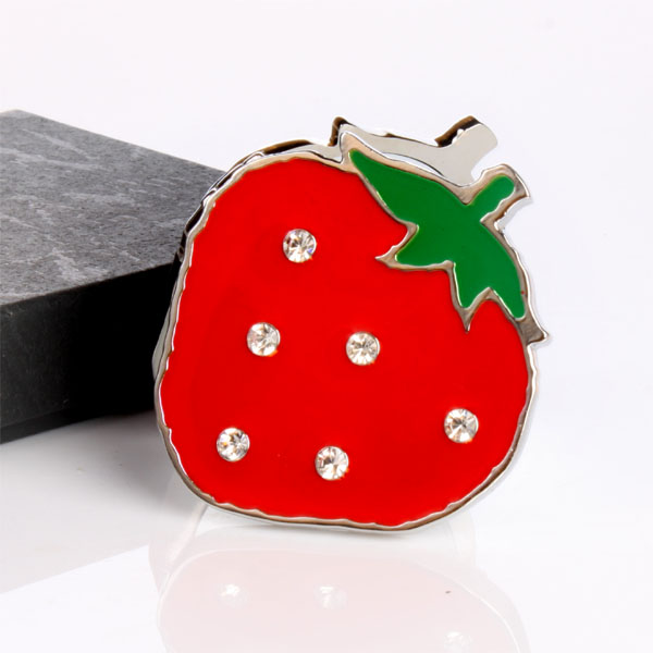 Personalised Strawberry Shaped Compact Mirror