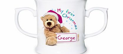 Personalised Teddy My 1st First Christmas Loving