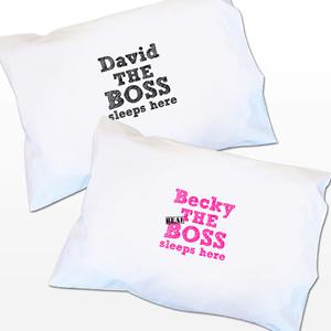 Personalised The Boss Pillowcases