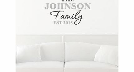 Personalised The Family Wall Art