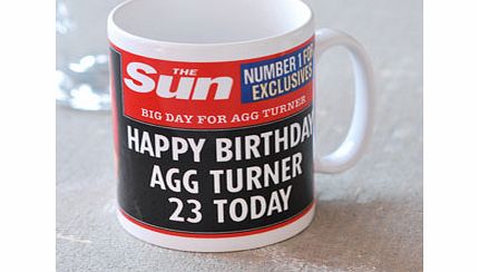 Personalised The Sun Birthday Mug