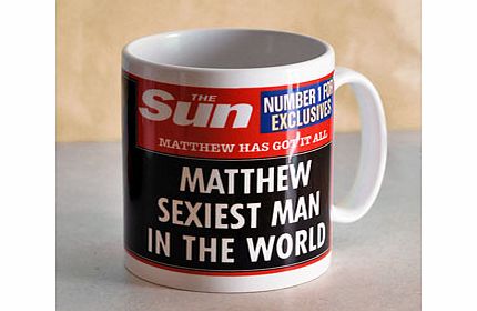 Personalised The Sun Sexiest Man Mug