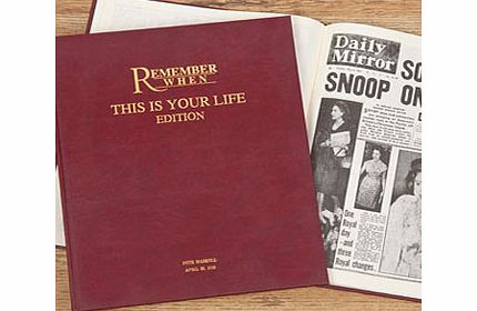 This Is Your Life Newspaper Book