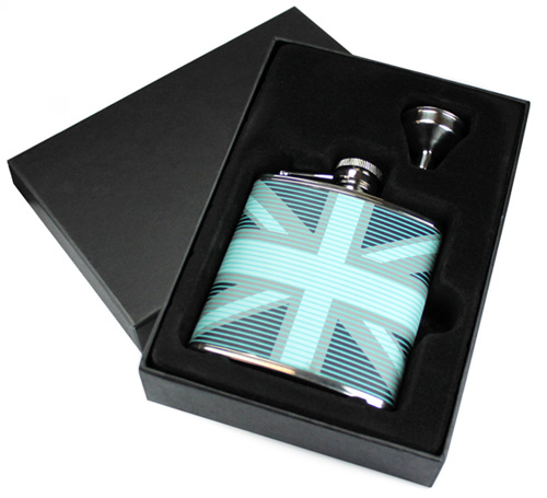 Personalised Union Jack Hip Flask