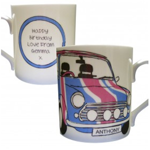 personalised Union Jack Mini Mug