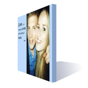 personalised Valentine` Day Message Photo Canvas
