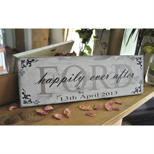 Personalised Vintage Style Happily Ever After