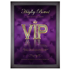 Personalised VIP poster