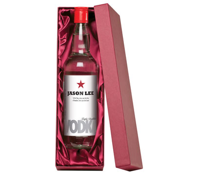 personalised Vodka in a Gift Box