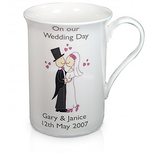 personalised Wedding Couple Mug