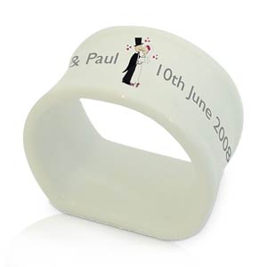 personalised Wedding Couple Napkin Ring