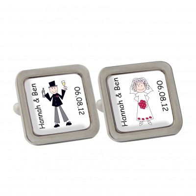 Personalised Wedding Cufflinks
