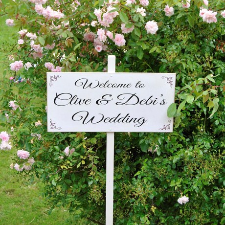 Wedding Entrance Welcome Sign