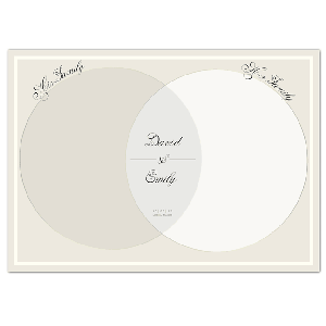 Personalised Wedding Guest Venn Diagram Poster