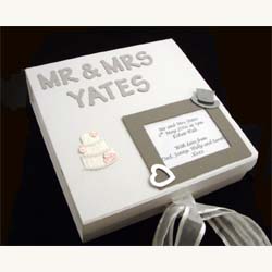 Personalised Wedding Memory Box Silver Standard