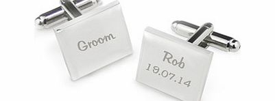 Personalised Wedding Role Cufflinks