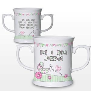 Personalised Whimsical Pram Loving Mug