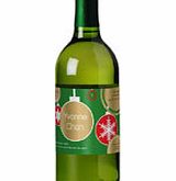 Personalised White Wine with Festive Christmas