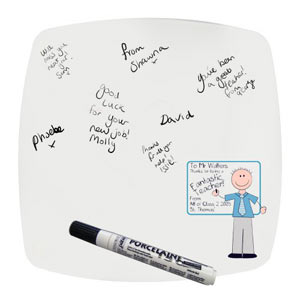 Personalised Whiteboard Teacher Message Plate