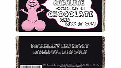 Personalised Willy Chocolate Bar