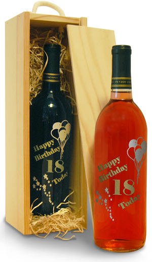 personalised Wine - Happy 18th Birthday