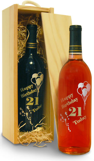 personalised Wine - Happy 21st Birthday