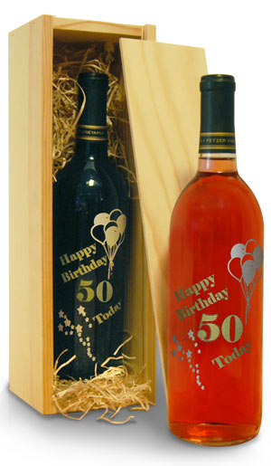personalised Wine - Happy 50th Birthday