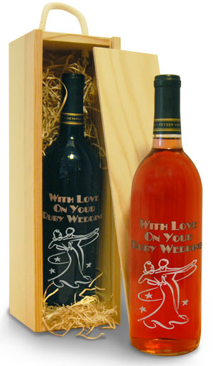 personalised Wine - Ruby Wedding Anniversary