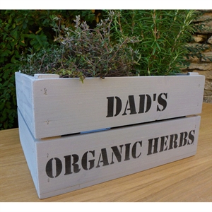Personalised Wooden Crates - Grey