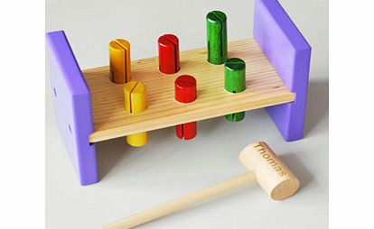 Personalised Wooden Hammer and Bench Toy