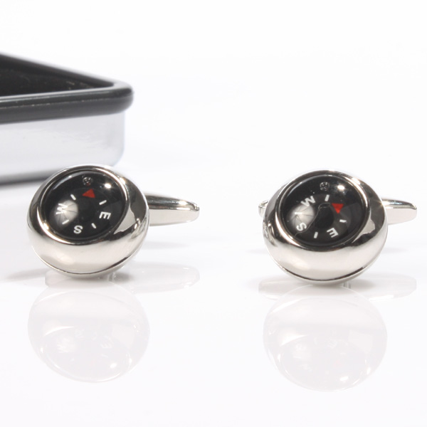 Personalised Working Compass Cufflinks