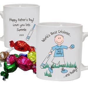 Personalised Worlds Best Cricketer Mug