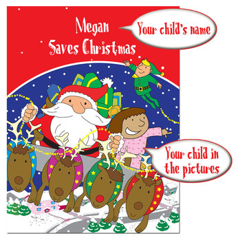 Personalised Your Child Saves Christmas Book