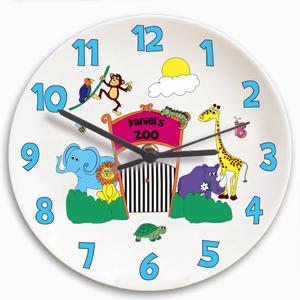 Personalised Zoo Clock