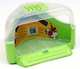 Pet Brands Small Animals Hooded Corner Litter Tray