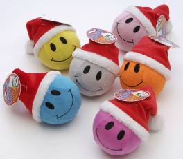 Pet Brands Xmas Smile Plush Tennis Ball